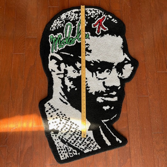 Malcolm X Rug Wall Decor RARE - Picture 3 of 9